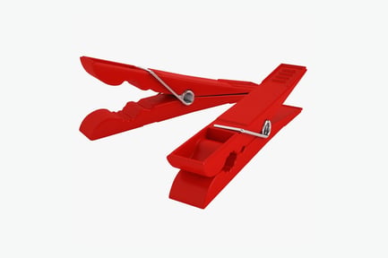 Preview: Red Plastic Clothespins for Clothesline