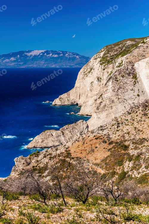 Preview: Cliffs and Ioanian sea at Zakynthos, Greece.
