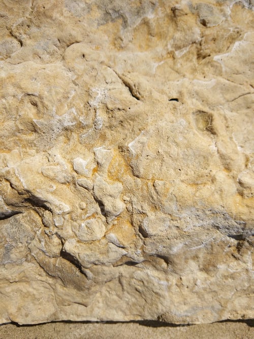 Preview: Texture Of Calcareous Wall, Abstract Pattern With Yellow Hues, Background With Limestone In Retro