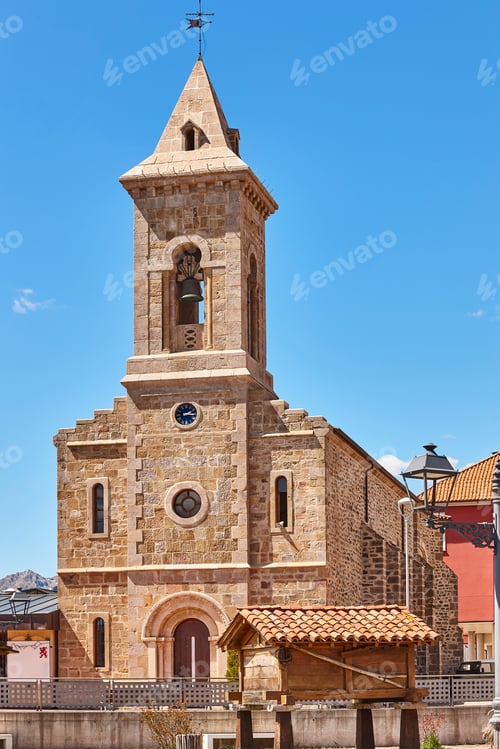 Preview: Traditional church in Riano village. Santa Agueda. Castilla Leon. Spain