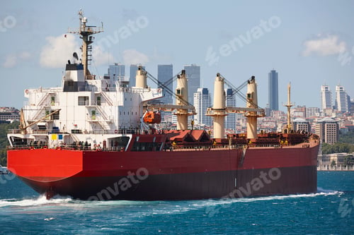 Preview: Maritime traffic at the Bosphorus strait in Istanbul. Transportation Turkey