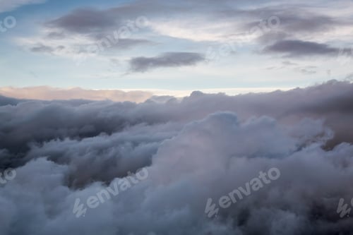 Preview: Aerial View of Puffy Clouds
