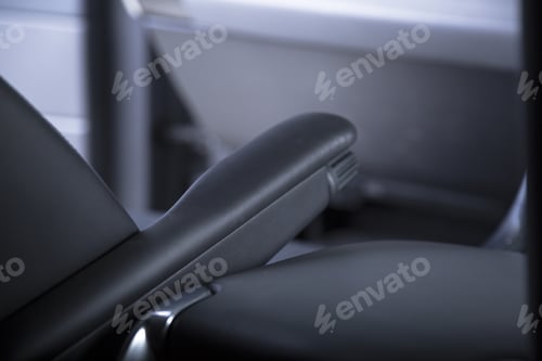 Preview: Closeup shot of the interior details of a modern car