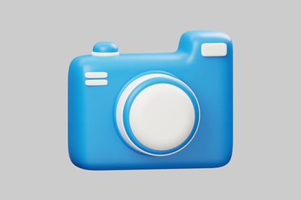 Preview: Charming blue camera