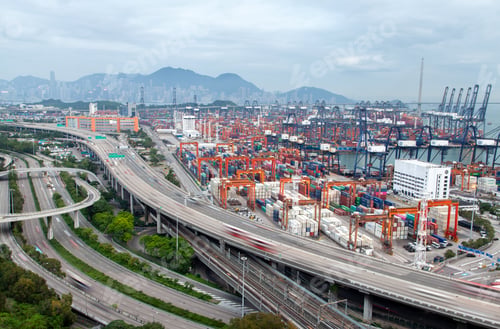 Preview: Container terminal Hong Kong industrial district