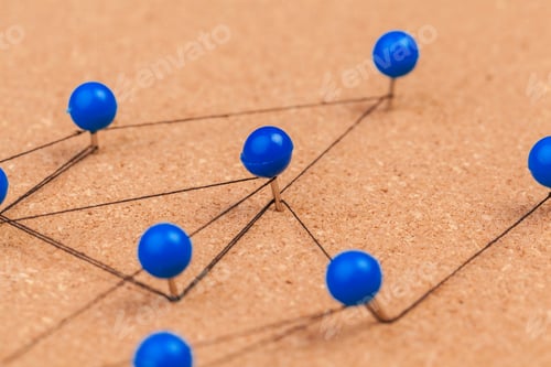 Preview: pins connected creating a network
