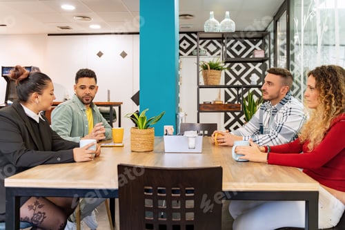 Preview: Casual Business Meeting in Creative Office Space