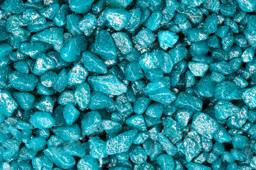 Preview: Blue glitter stones for garden decoration