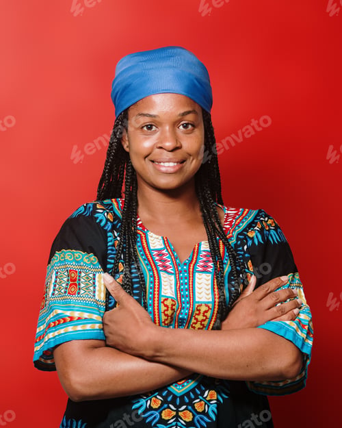 Preview: Portrait of a smiling black woman