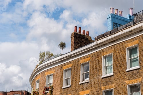 Preview: Traditional houses in Notting Hill neighborhood in London