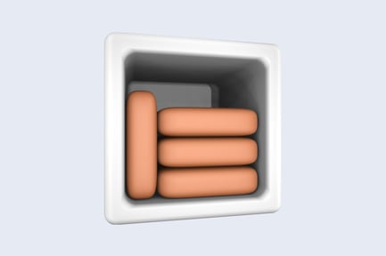 Preview: Bookshelf Clean 3D Illustration