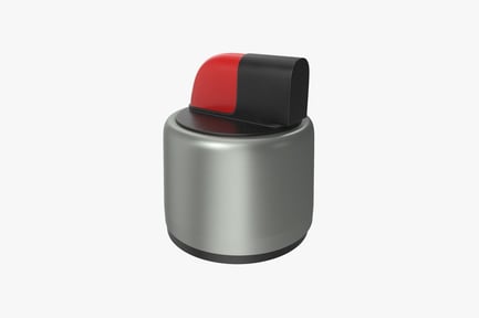 Preview: Emergency Stop Button - Metal Housing, Red Actuator