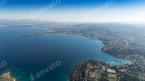 Preview: Dalyan Village drone view in Cesme Peninsula of Turkey