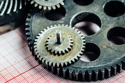 Preview: Gears from an old industrial machine