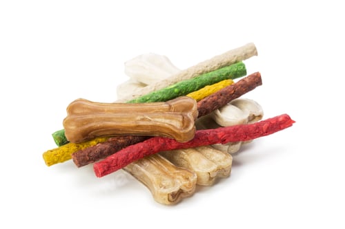 Preview: dog chew bones isolated on white background