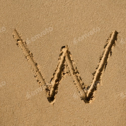 Preview: English sandy alphabet