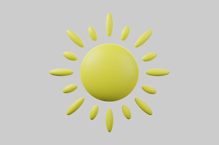 Preview: Cartoon sun with rays