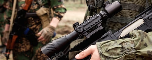 Preview: Close up hands russian soldier man dressed military camouflage uniform