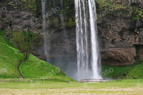 Preview: Seljalandsfoss Waterfall in Icelandic Scenery