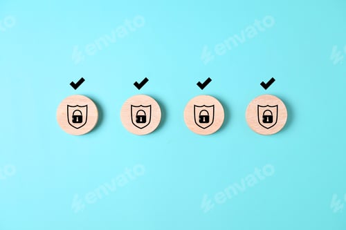 Preview: Login and password, Cyber security, Data protection and secured internet access, People using OTP