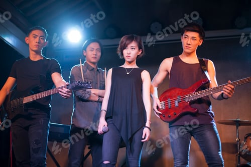 Preview: Confidence musical band on stage