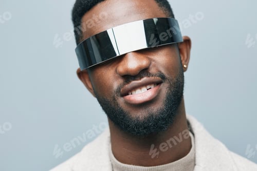 Preview: jacket man fashion portrait african american model style stylish american coiffure black