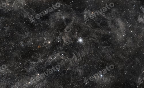 Preview: Beautiful view of Polaris star with surrounding dust clouds