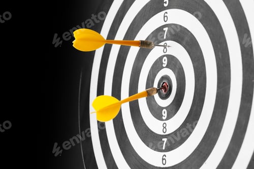 Preview: dartboard business success concept