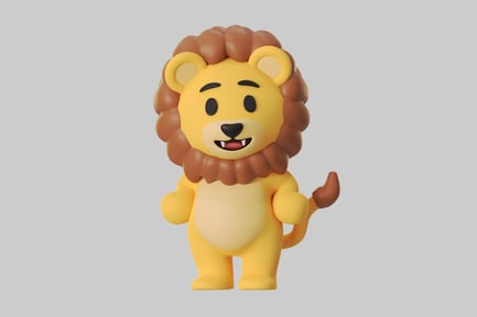Preview: Cartoon lion character