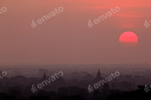 Preview: Morning sunrise at Bagan.