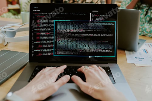 Preview: Unrecognizable Female Hands Typing on Keyboard