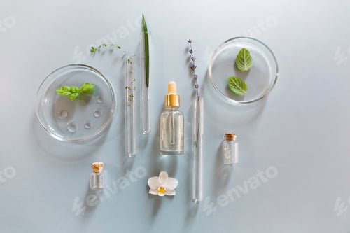 Preview: Set of various glassware on table in lab