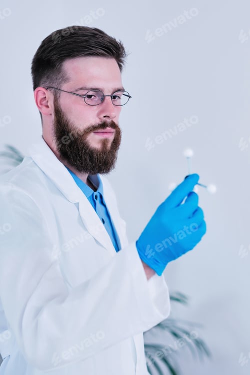 Preview: Portrait Of Male Researcher In The Laboratory