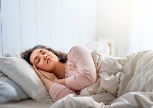 Preview: woman is sleeping in the bedroom