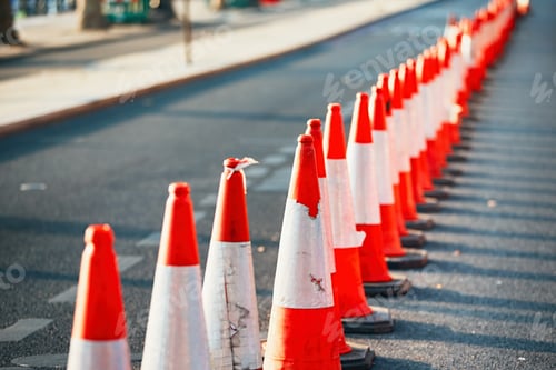 Preview: Orange traffic cones