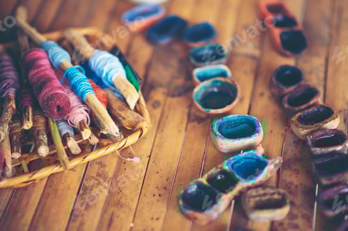 Preview: Colors for art made from natural materials, natural materials colors