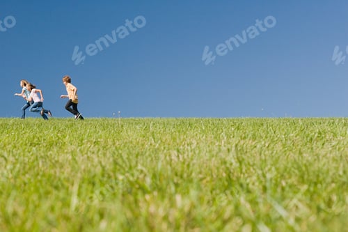Preview: Children running in field