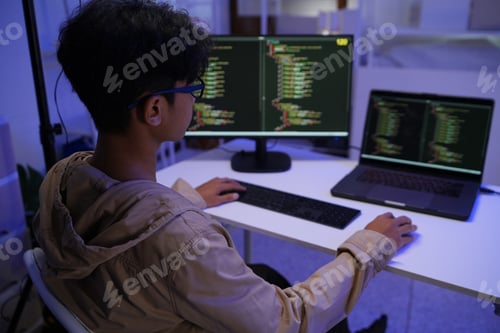 Preview: Development programmer working in website a software and coding technology