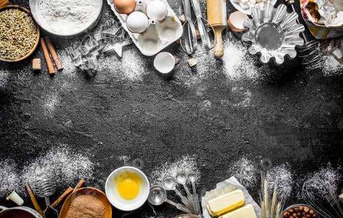 Preview: Ingredients for making delicious cookies.