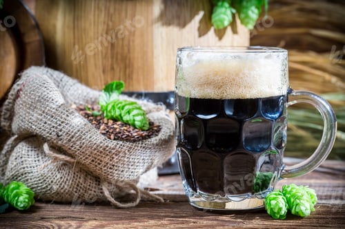Preview: Dark beer made of malt caramel