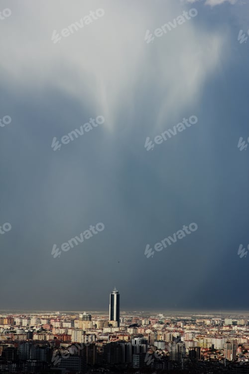 Preview: Konya city and rainbow in the sky - Turkey