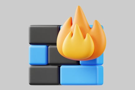 Preview: Firewall protection blocks with flames