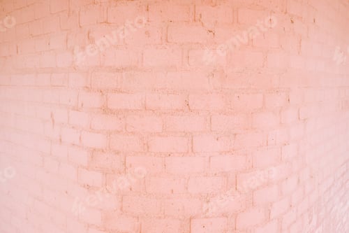 Preview: Background of a wavy brick wall with soft pink tones.