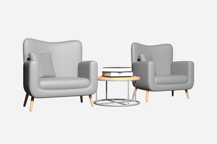 Preview: Single Sofa 3D Illustration