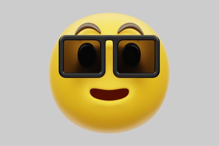 Preview: Cool emoji with sunglasses