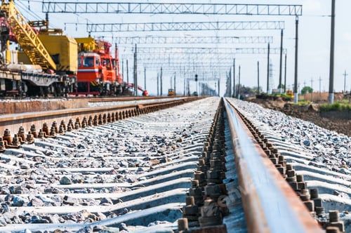 Preview: Train with special track equipment at repairs