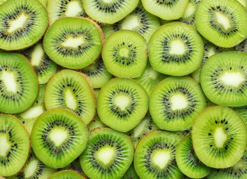 Preview: Top view of sliced kiwi