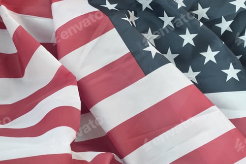 Preview: Stars and Stripes American Flag Close-Up