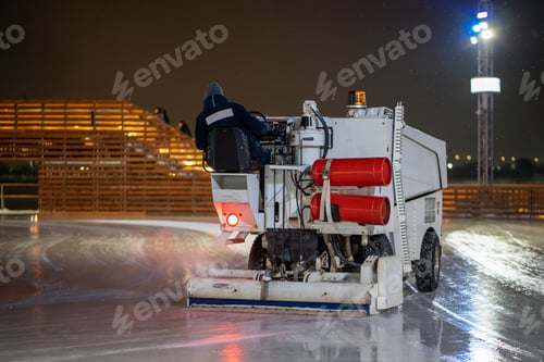 Preview: Ice rink resurfacer vehicle resurface machine outdoor