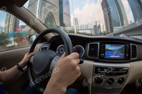Preview: Driving car in city
